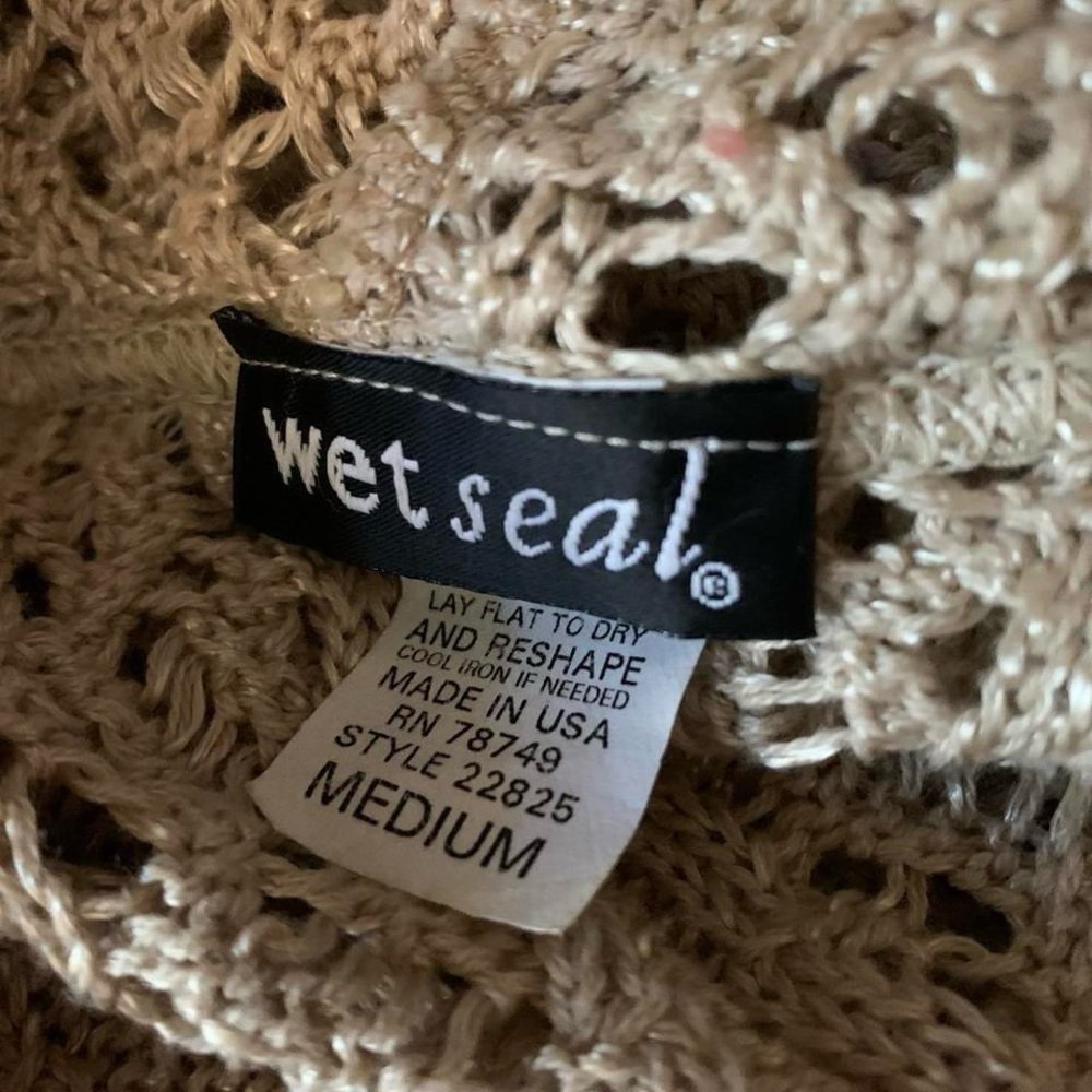 Y2K Wet Seal Knit Sweater Vest – Made in USA - Picture 5 of 7